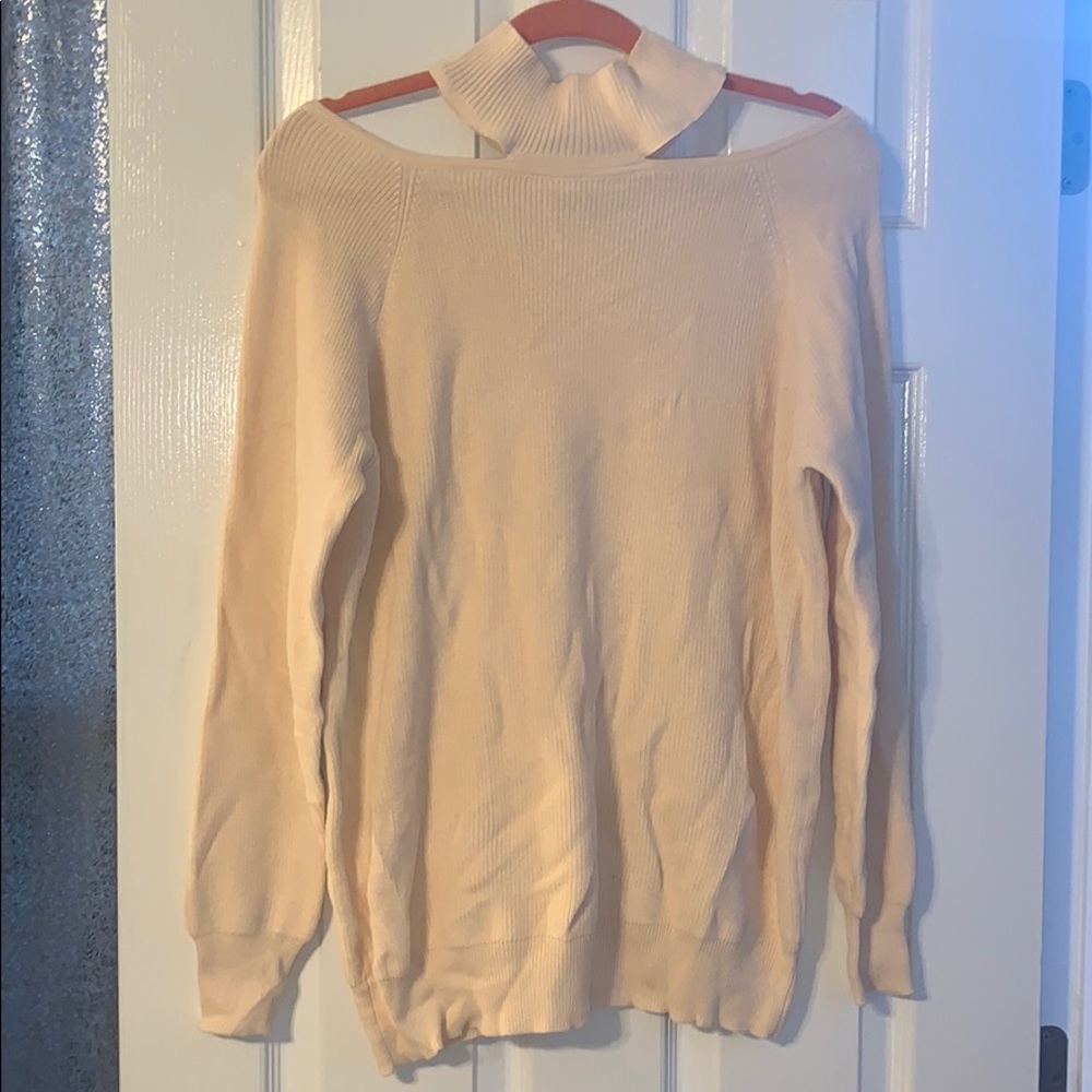 BRAND NEW. Cold shoulder boutique sweater